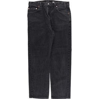 リーバイス(Levi's)の古着 00年代 リーバイス Levi's 505 REGULAR FIT STRAIGHT LEG ブラックデニム テーパードデニムパンツ USA製 メンズw37 ヴィンテージ /eaa342054(デニム/ジーンズ)