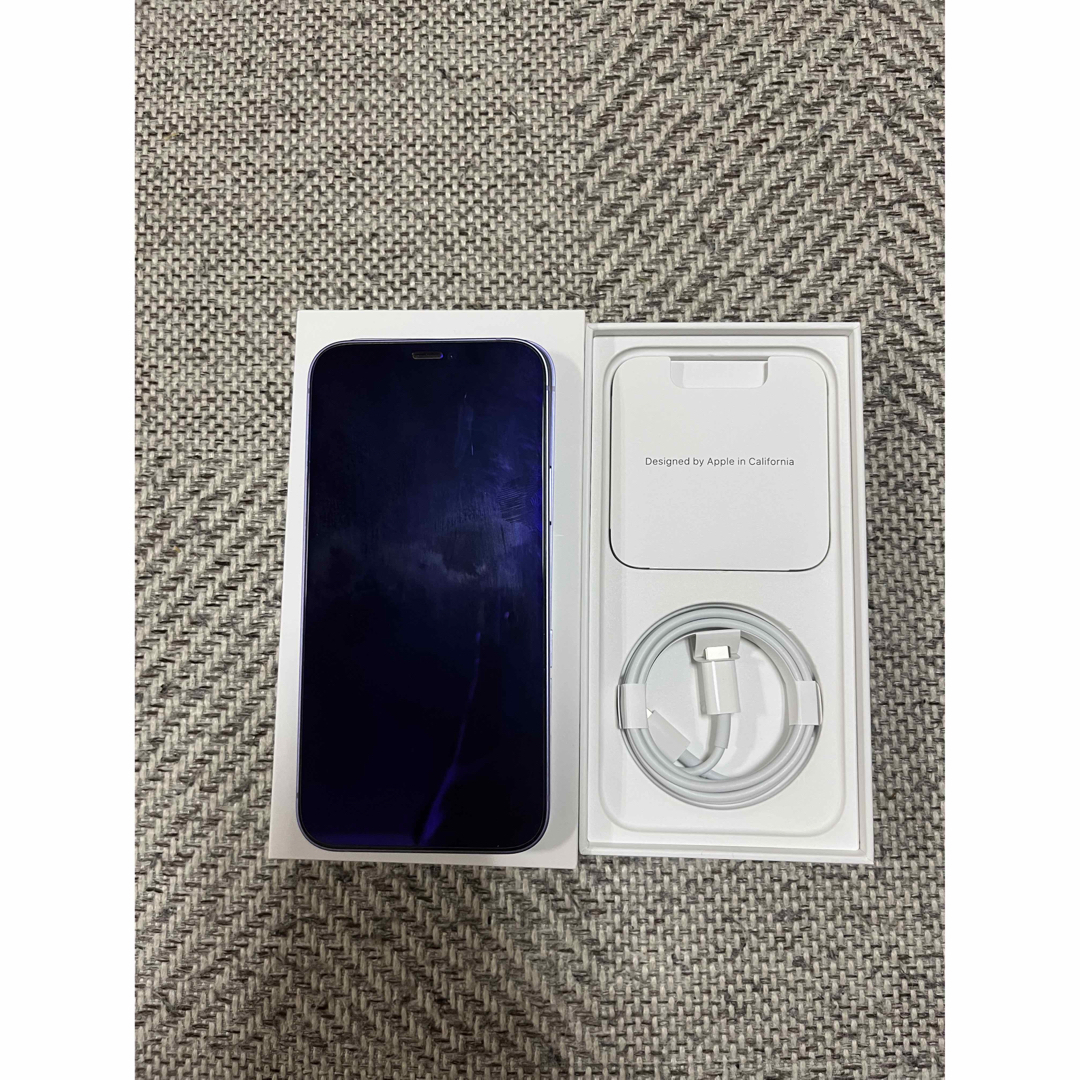 iPhone12 128GB パープル　SIMロック解除済み○付属品