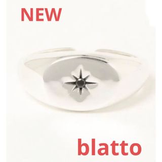 バーナー(Burner)の1776 新品　blatto ブラックジュエリー　シルバーリング　フリーサイズ(リング(指輪))