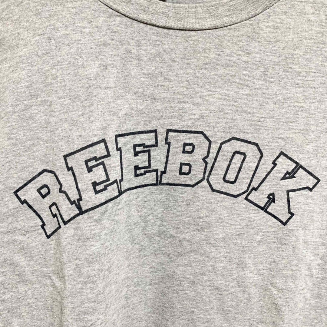 Reebok(リーボック)の90s リーボック Tシャツ メンズM グレー シングルステッチ ビッグロゴ メンズのトップス(Tシャツ/カットソー(半袖/袖なし))の商品写真