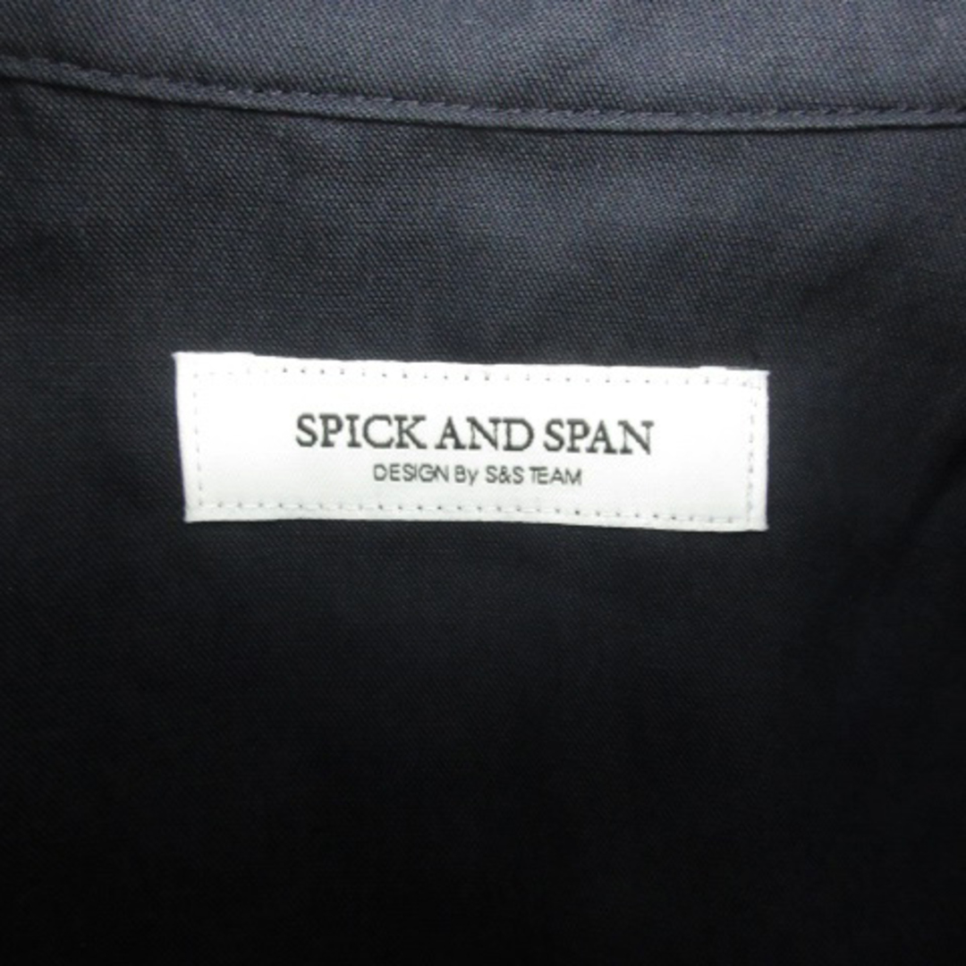 Spick & Span(スピックアンドスパン)のスピック&スパン Spick&Span カジュアルシャツ 半袖 ネイビー 紺 レディースのトップス(シャツ/ブラウス(半袖/袖なし))の商品写真