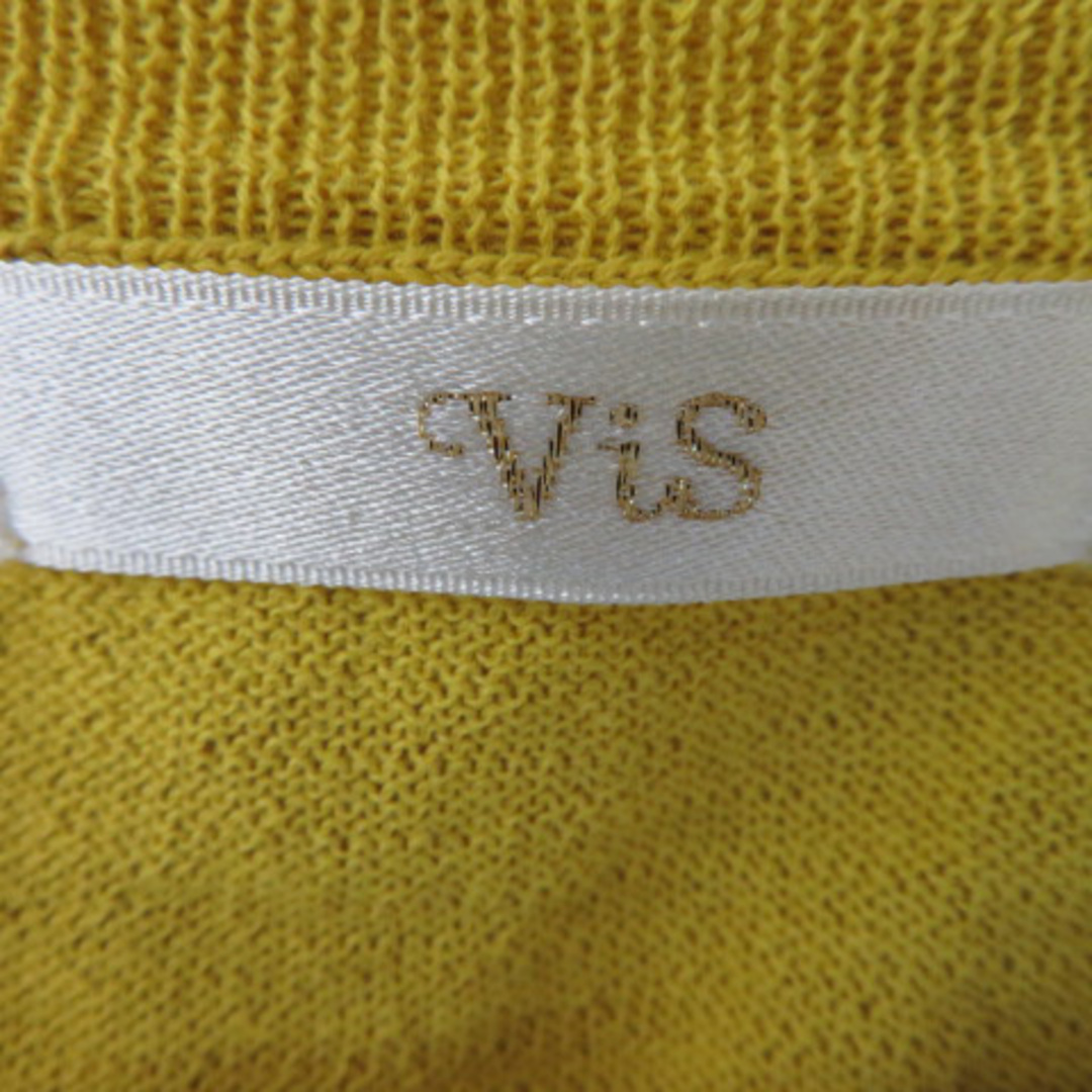 ViS(ヴィス)のビス カーディガン ミドル丈 七分袖 ラウンドネック 無地 M レディースのトップス(カーディガン)の商品写真