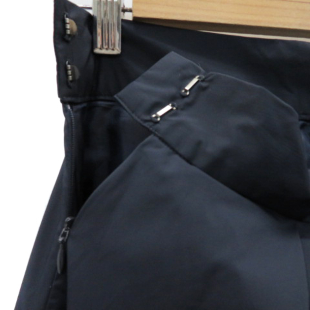 aquagirl(アクアガール)のアクアガール フレアスカート ギャザースカート ミモレ丈 無地 36 紺 レディースのスカート(ひざ丈スカート)の商品写真