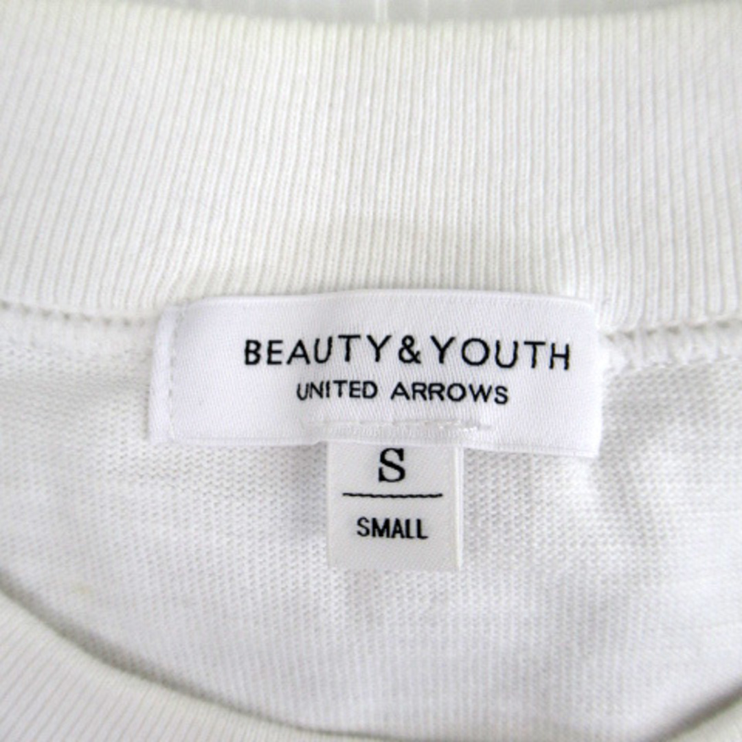 BEAUTY&YOUTH UNITED ARROWS(ビューティアンドユースユナイテッドアローズ)のB&Y ユナイテッドアローズ Tシャツ カットソー 半袖 無地 S 白 ■MO メンズのトップス(Tシャツ/カットソー(半袖/袖なし))の商品写真