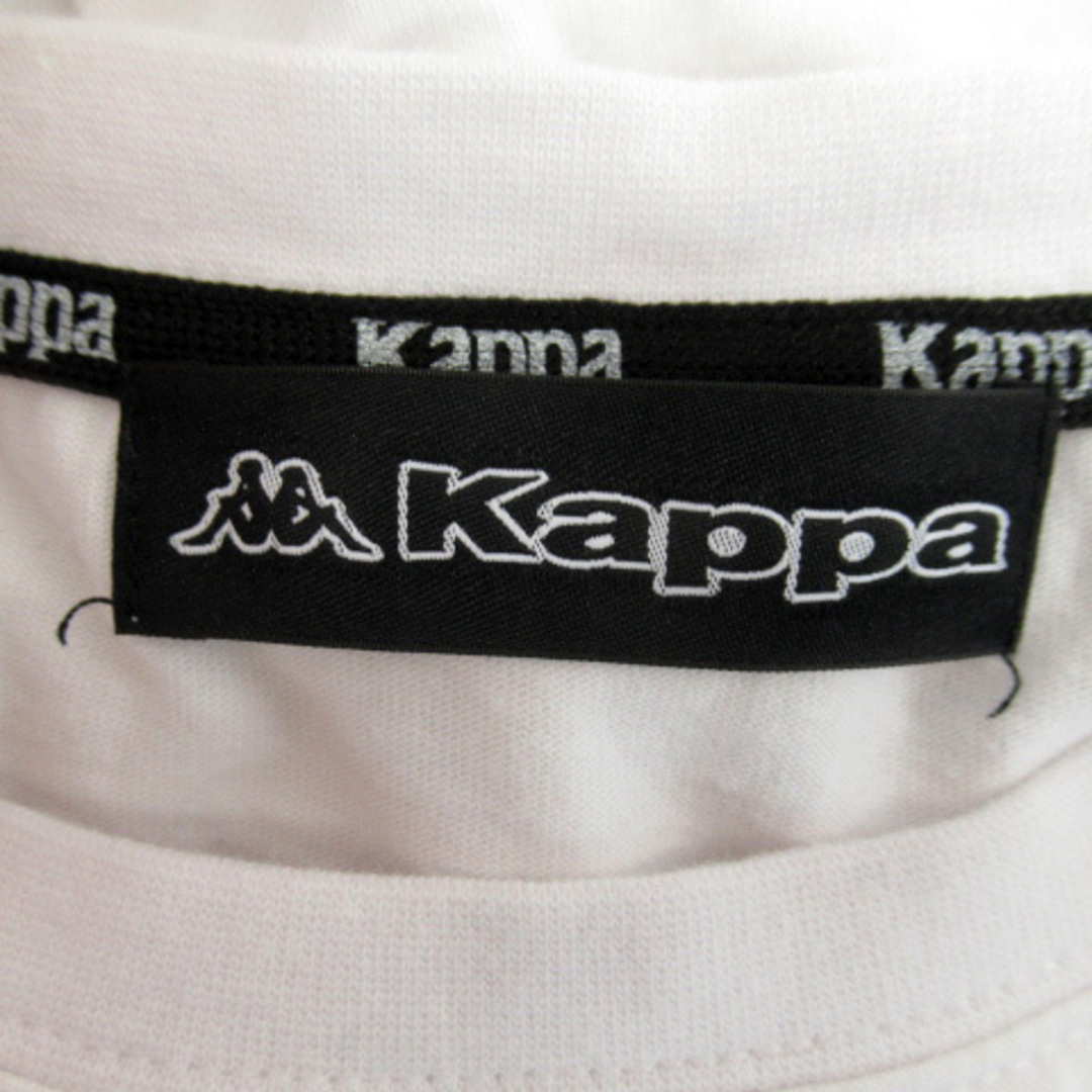 Kappa(カッパ)のカッパ kappa Tシャツ カットソー 長袖 ラウンドネック ロゴ刺繍 L 白 メンズのトップス(Tシャツ/カットソー(七分/長袖))の商品写真