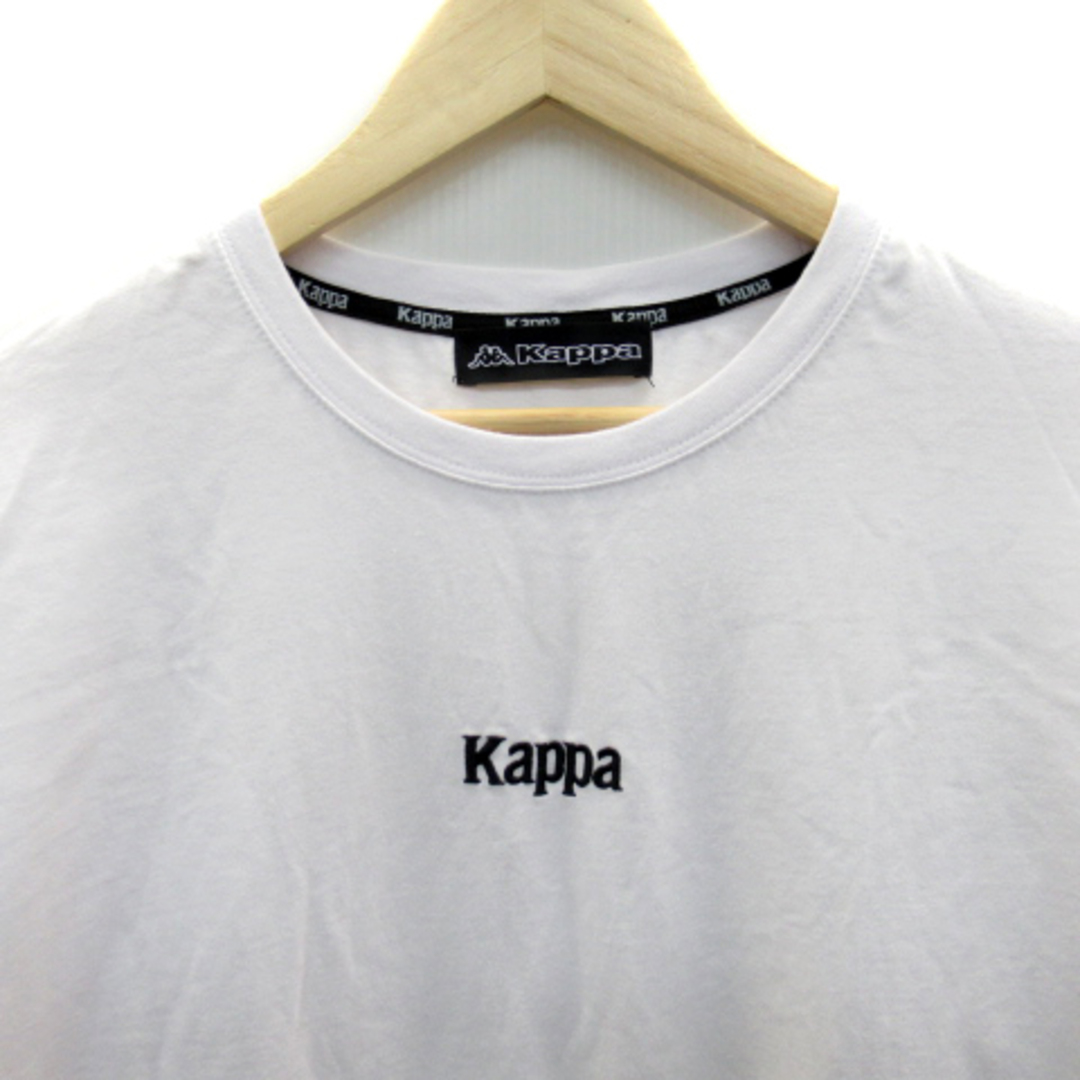 Kappa(カッパ)のカッパ kappa Tシャツ カットソー 長袖 ラウンドネック ロゴ刺繍 L 白 メンズのトップス(Tシャツ/カットソー(七分/長袖))の商品写真