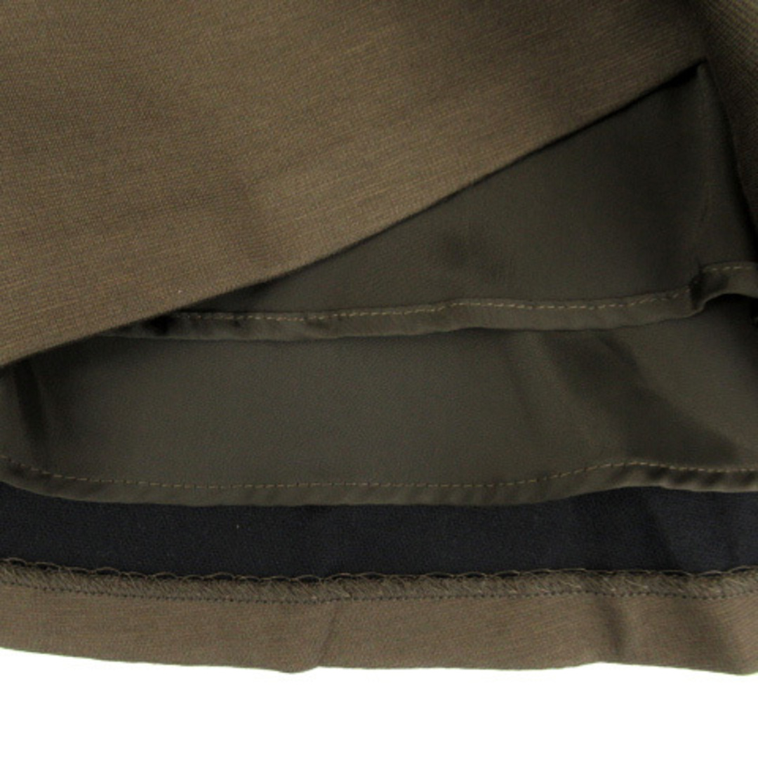 M-premier(エムプルミエ)のエムプルミエ M-Premier フレアスカート ミモレ丈 無地 36 カーキ レディースのスカート(ひざ丈スカート)の商品写真