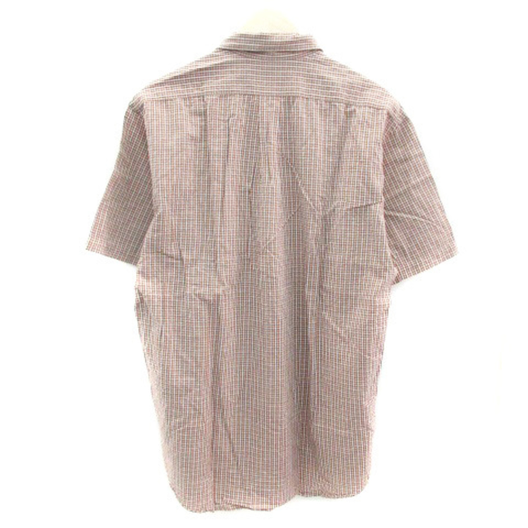 EASTBOY(イーストボーイ)のイーストボーイ カジュアルシャツ 五分袖 チェック柄 ボタンダウン L 赤 メンズのトップス(シャツ)の商品写真