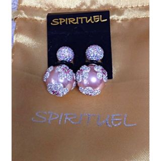 SPIRITUEL パールピンクボール ピアス