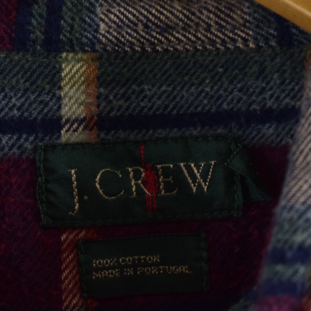 J.Crew - 古着 90年代 ジェイクルー J.Crew チェック柄 長袖 ボタン