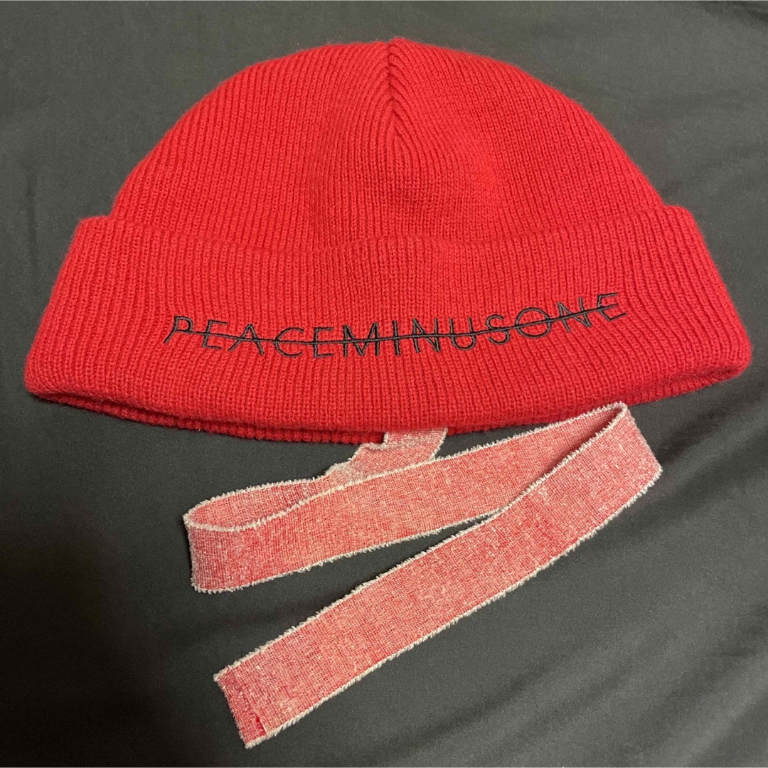PEACEMINUSONE PMO KNIT CAP #2 RED
