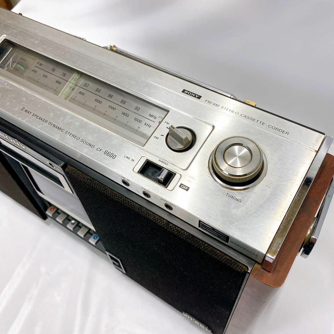 美品　昭和レトロ　SONYラジカセ  CF-6600 動作品　メンテナンス済