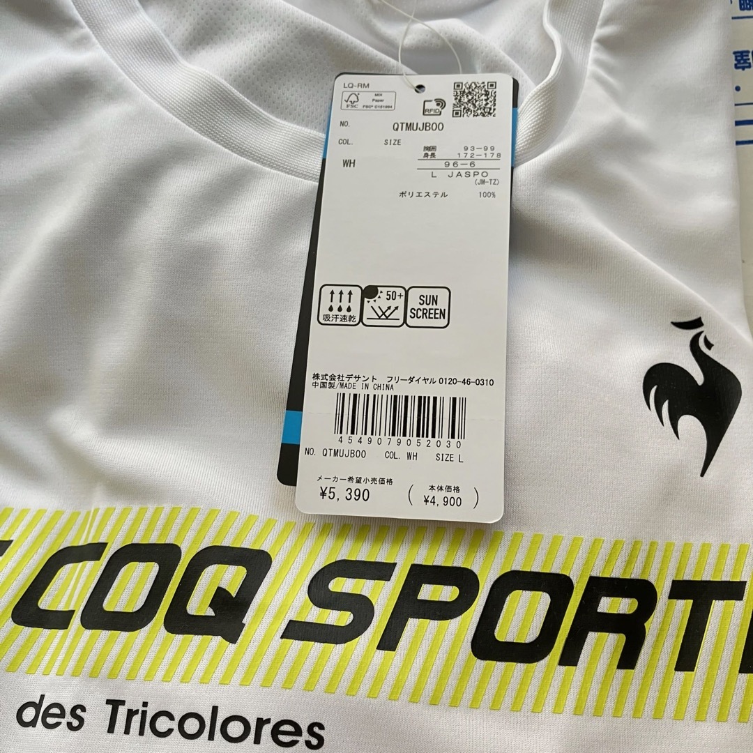 le coq sportif ルコックスポルティフ テニスウエア 長袖Tシャツ QTMUJB00白メンズL新品の通販 by だいくん's shop｜ ルコックスポルティフならラクマ