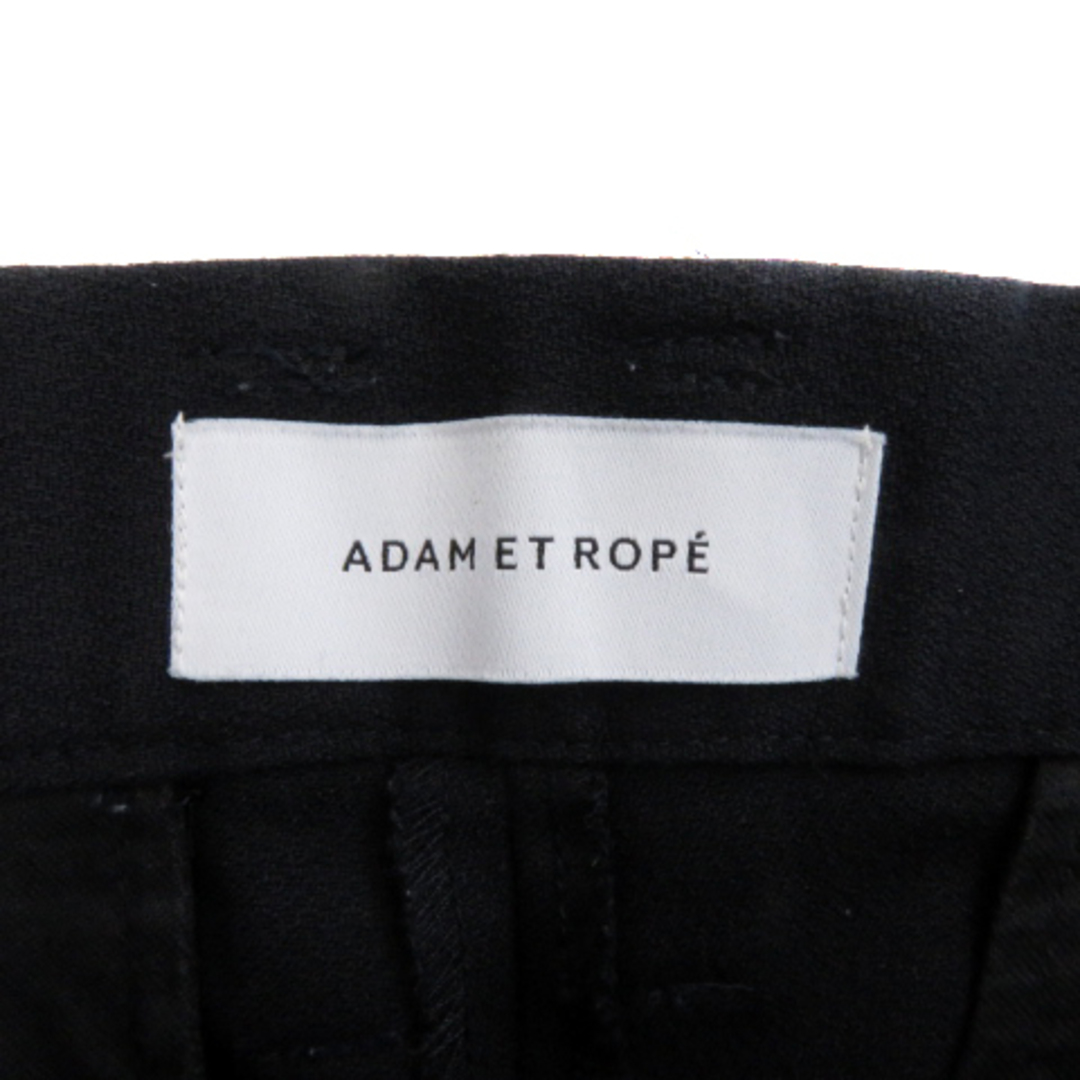 Adam et Rope'(アダムエロぺ)のアダムエロペ  テーパードパンツ スラックスパンツ アンクル丈 無地 M 黒 レディースのパンツ(その他)の商品写真