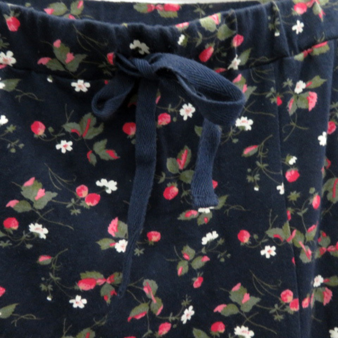 LAURA ASHLEY(ローラアシュレイ)のローラアシュレイ フレアスカート ロング丈 花柄 イージー 9 マルチカラー 紺 レディースのスカート(ロングスカート)の商品写真