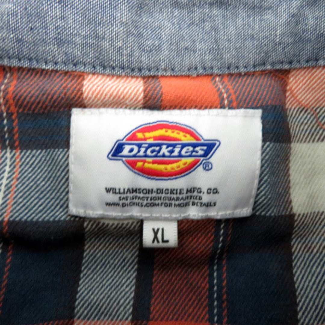 Dickies(ディッキーズ)のディッキーズ カジュアルシャツ 五分袖 無地 タータンチェック柄 レイヤード風 メンズのトップス(シャツ)の商品写真