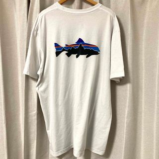 パタゴニア(patagonia)のPatagonia パタゴニア　フライフィッシュ　トラウト　魚ロゴT(Tシャツ/カットソー(半袖/袖なし))