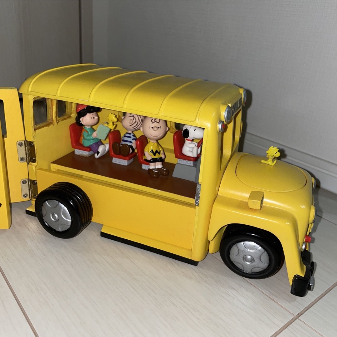 SNOOPY スヌーピー 小物入れ 車 黄色