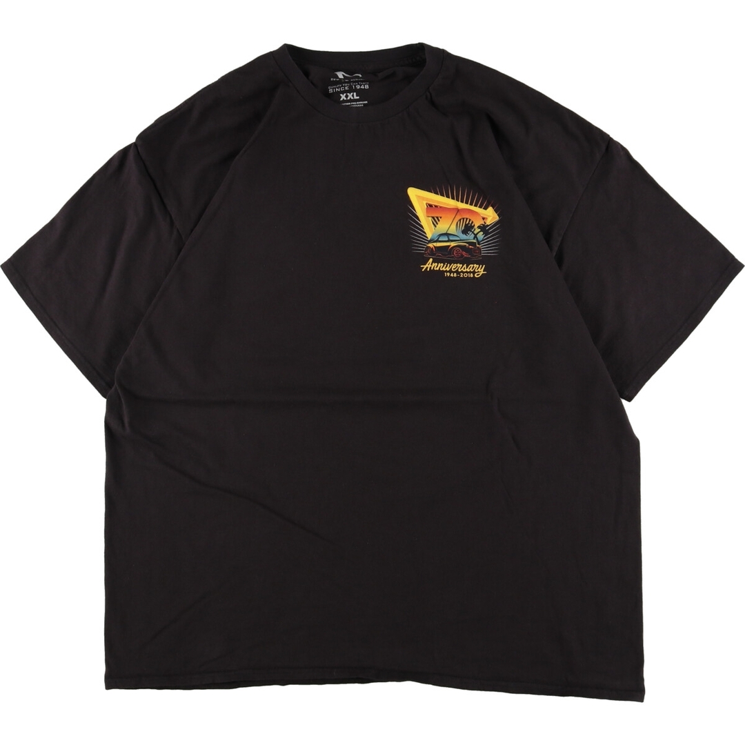 IN-N-OUT BURGER 70TH Anniversary 70周年記念 両面プリント アドバタイジングTシャツ メンズXXL /eaa346960