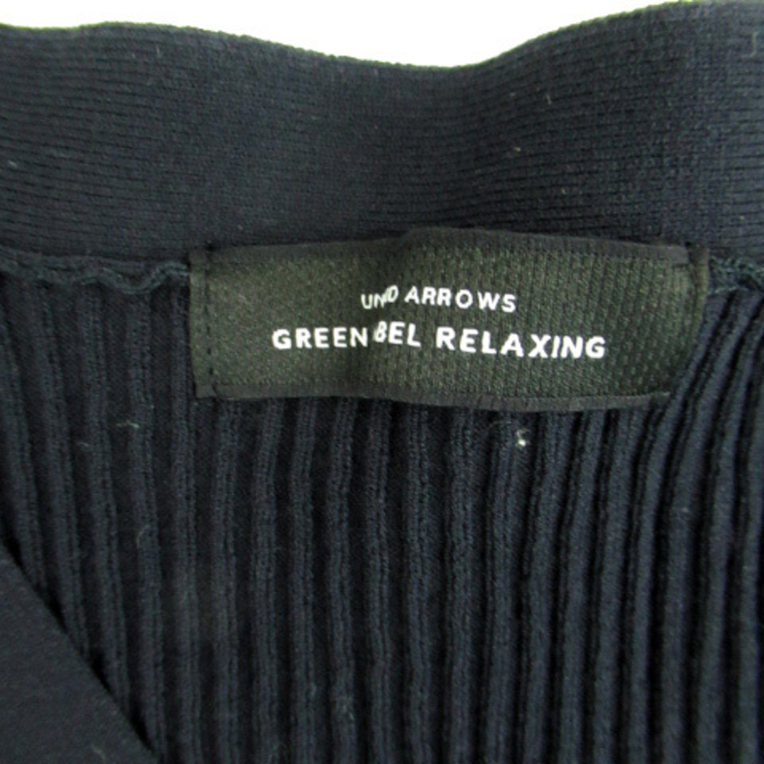 UNITED ARROWS green label relaxing(ユナイテッドアローズグリーンレーベルリラクシング)のグリーンレーベルリラクシング ユナイテッドアローズ ニット カットソー リブ 紺 レディースのトップス(ニット/セーター)の商品写真