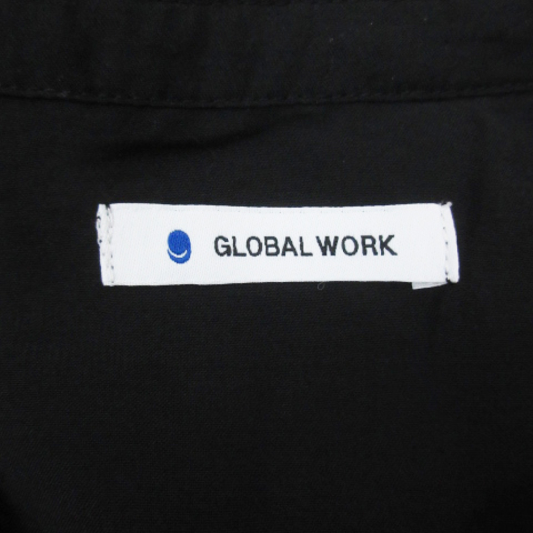 GLOBAL WORK(グローバルワーク)のグローバルワーク フレアワンピース ロング丈 半袖 無地 F 黒 /FF12 レディースのワンピース(ロングワンピース/マキシワンピース)の商品写真