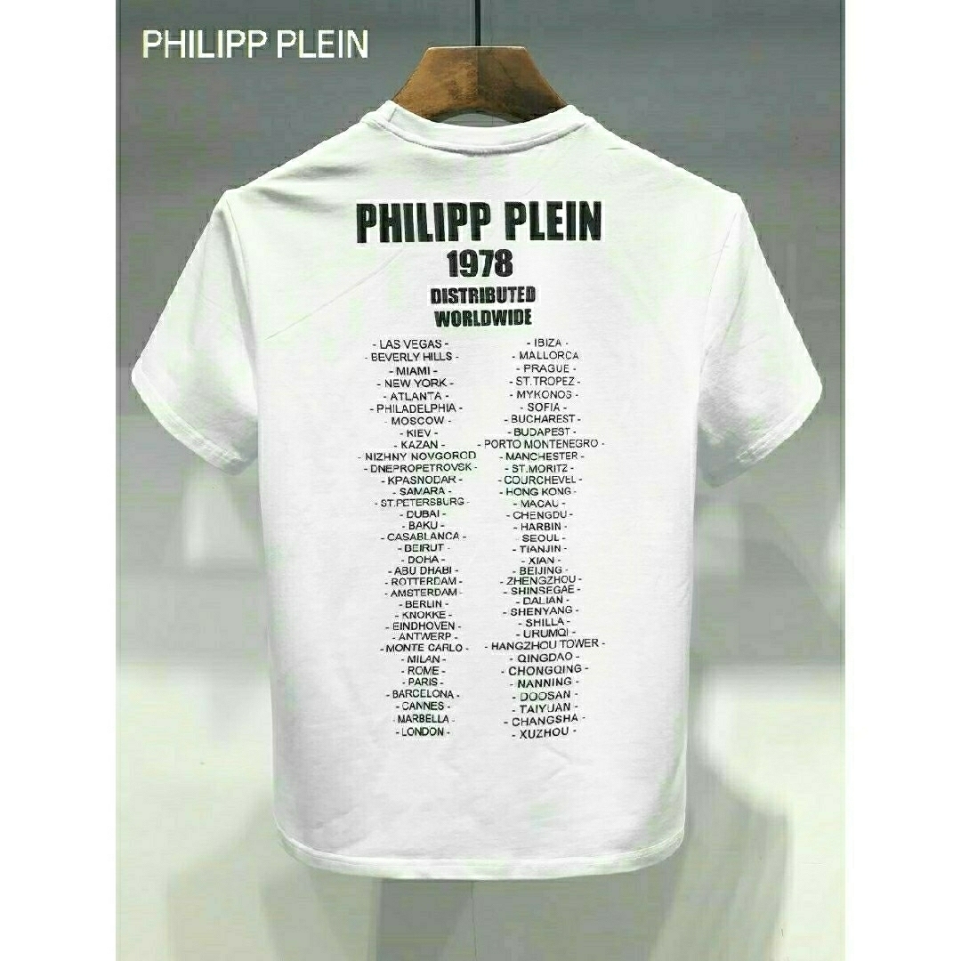 PHILIPPE MODEL(フィリップモデル)のフリッププレイン スカルＴシャツ Ｌsize　No.01　極美品／未使用 メンズのトップス(Tシャツ/カットソー(半袖/袖なし))の商品写真