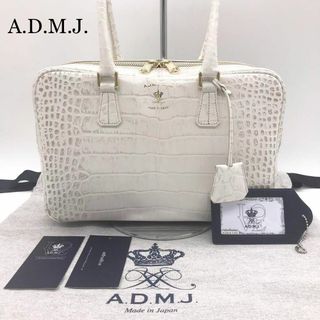 新品未使用☆専用袋付】A.D.M.J. ヒラヤマ トートバッグ 王冠 ホワイト