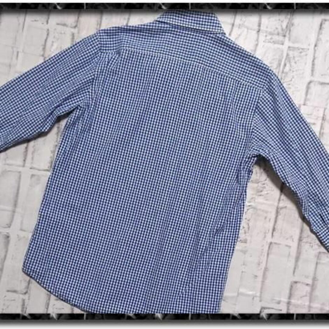 SHIPS(シップス)のジェネラル サプライ　ギンガムチェック7分袖シャツ　青×白 メンズのトップス(シャツ)の商品写真