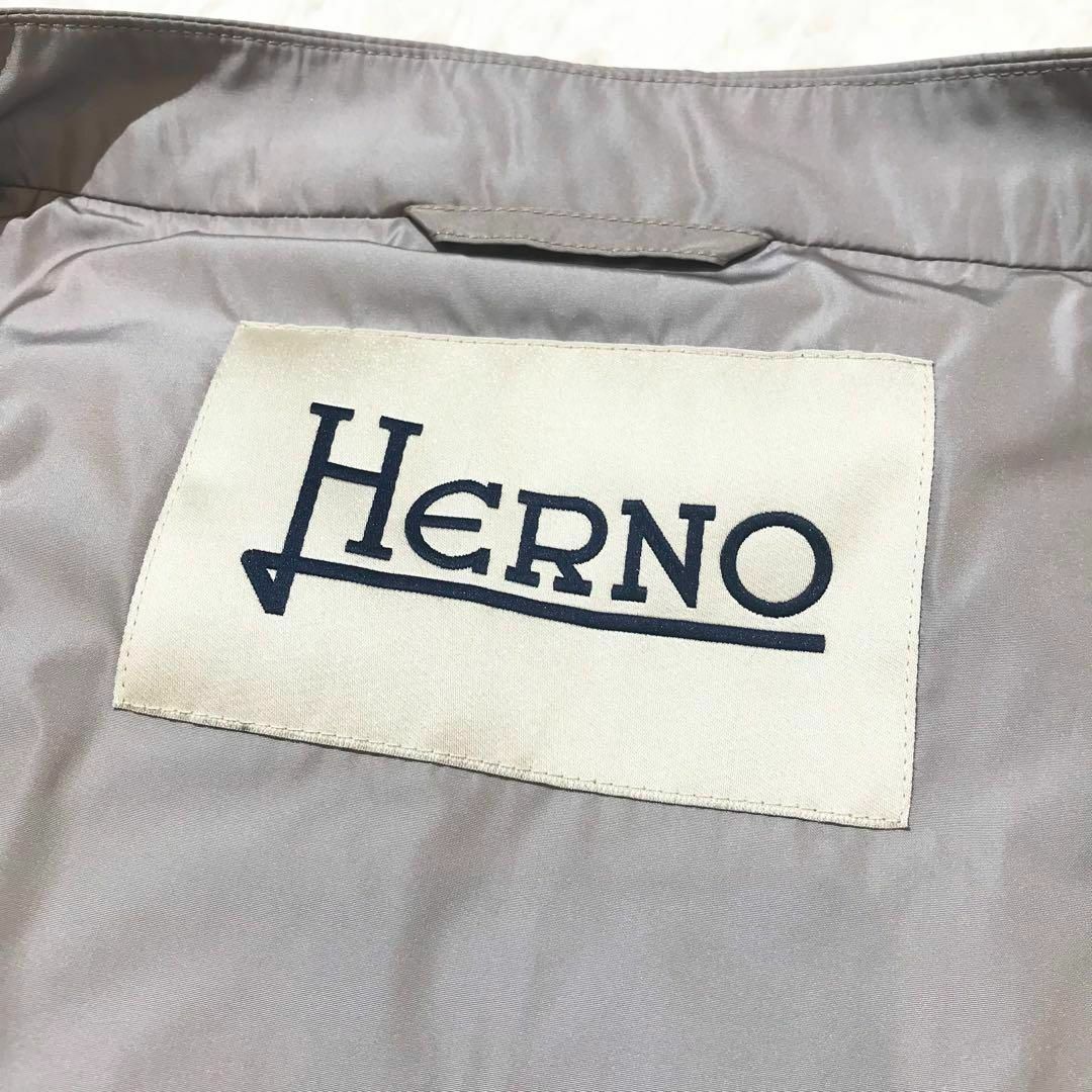 【未使用級】HERNO 花びら ナイロンジャケット スプリングコート 撥水 40