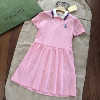 51i18 グッチ ノースリーブワンピース 24 ピンク キッズ 子供服 女の子