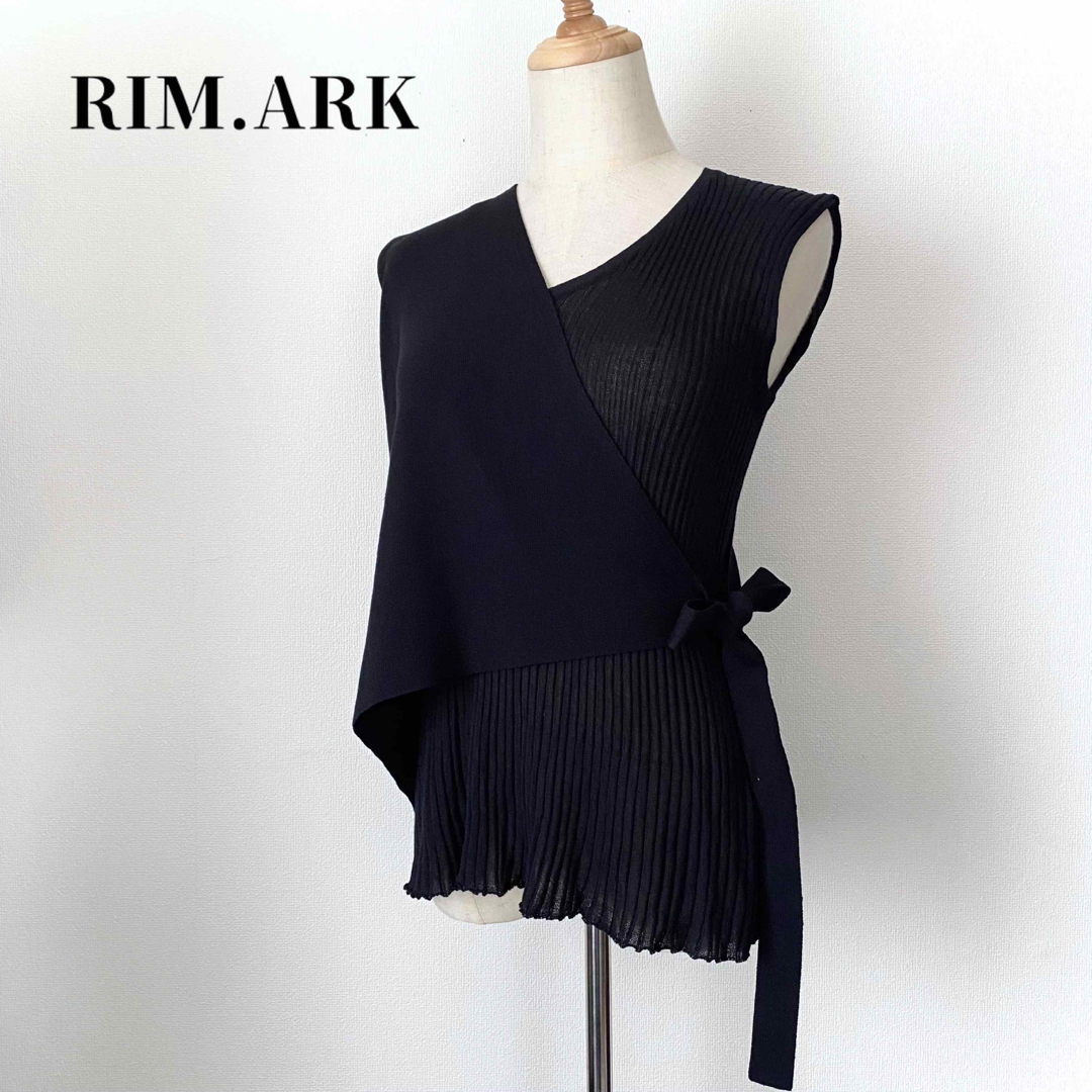 RIM.ARK   美品リムアーク RIM.ARK シアーリブ ドッキングニット