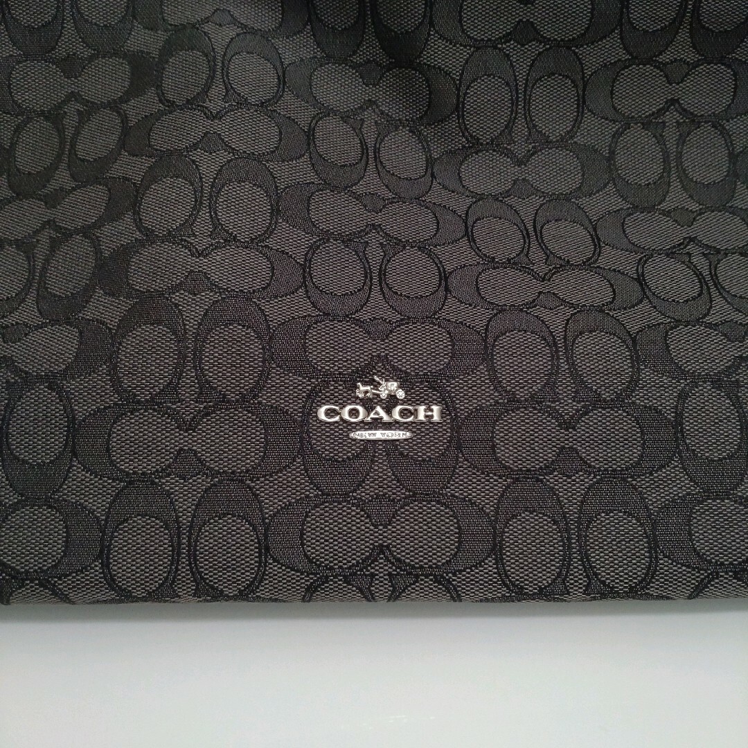 COACH(コーチ)の美品★COACH★グレー 2wayバッグ★ハンドバッグ トートバッグ レディースのバッグ(ショルダーバッグ)の商品写真