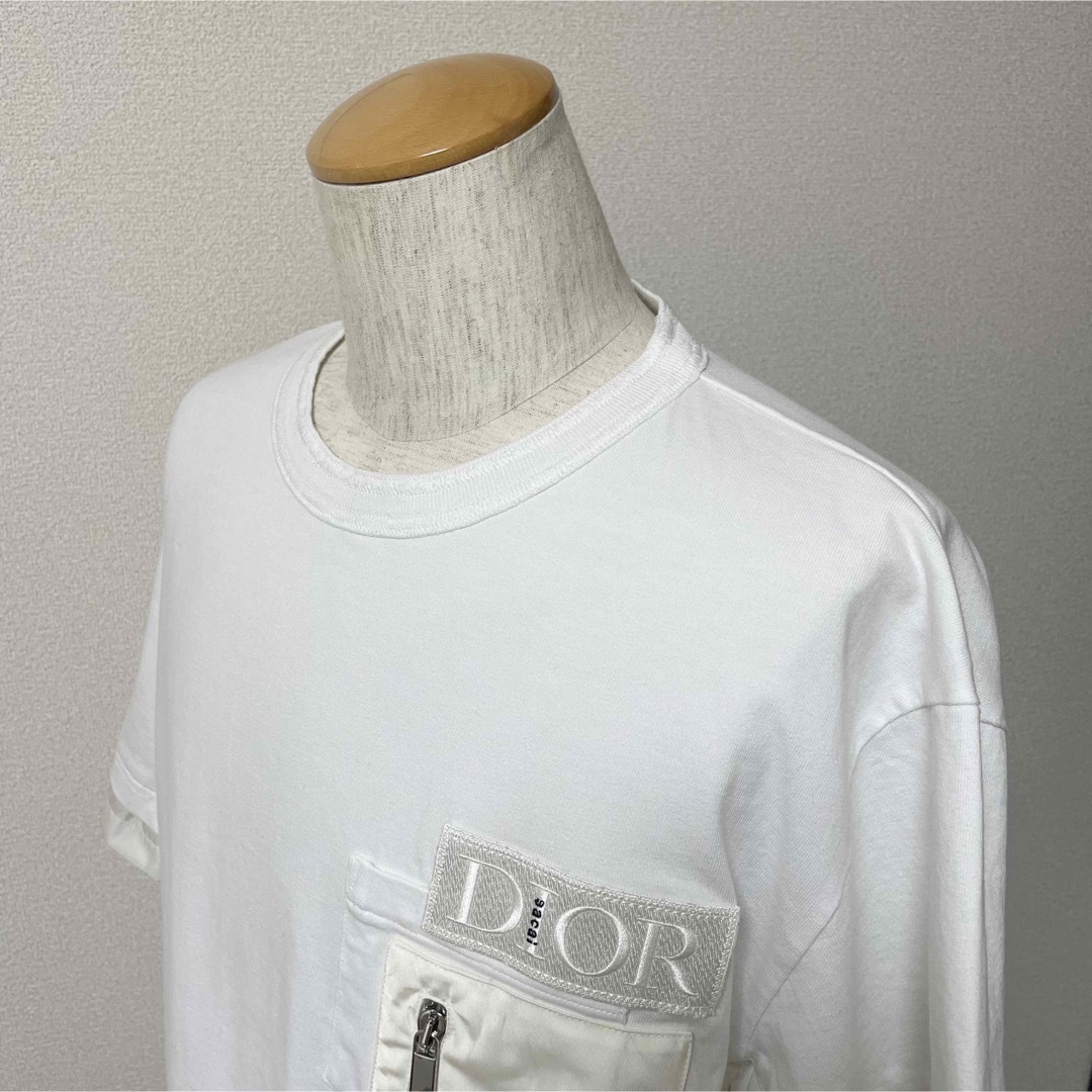 DIOR HOMME(ディオールオム)のディオールオム　サカイ　ナイロンドッキングTシャツ メンズのトップス(Tシャツ/カットソー(半袖/袖なし))の商品写真