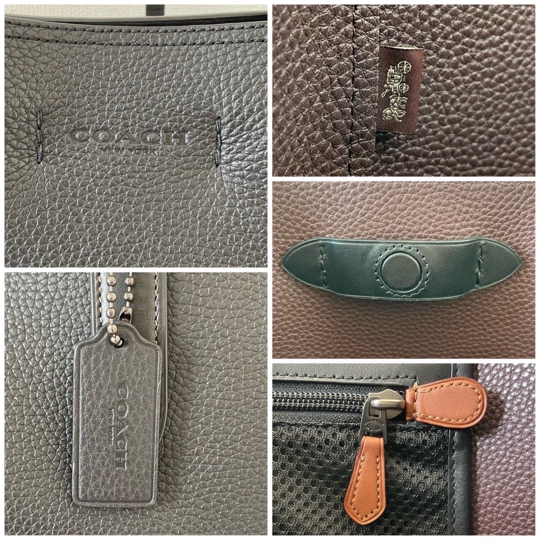 【美品】COACH ゴッサム トートバッグ ビジネスバッグ 大容量 黒 6