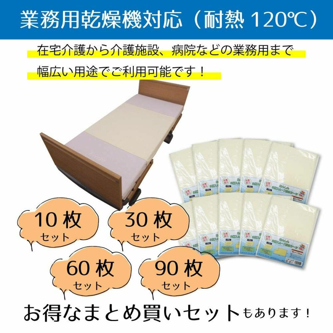 Tetote あんしんスムース 防水シーツ 【2枚入】 シングル 部分用 90㎝