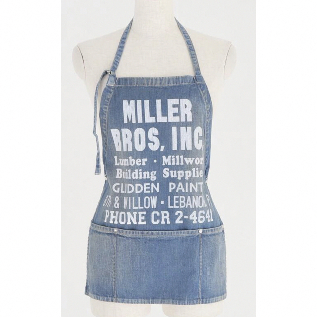 L'Appartement DEUXIEME CLASSE(アパルトモンドゥーズィエムクラス)の新品L'Appartement   PRINT LOGO DENIM APRON レディースのトップス(その他)の商品写真