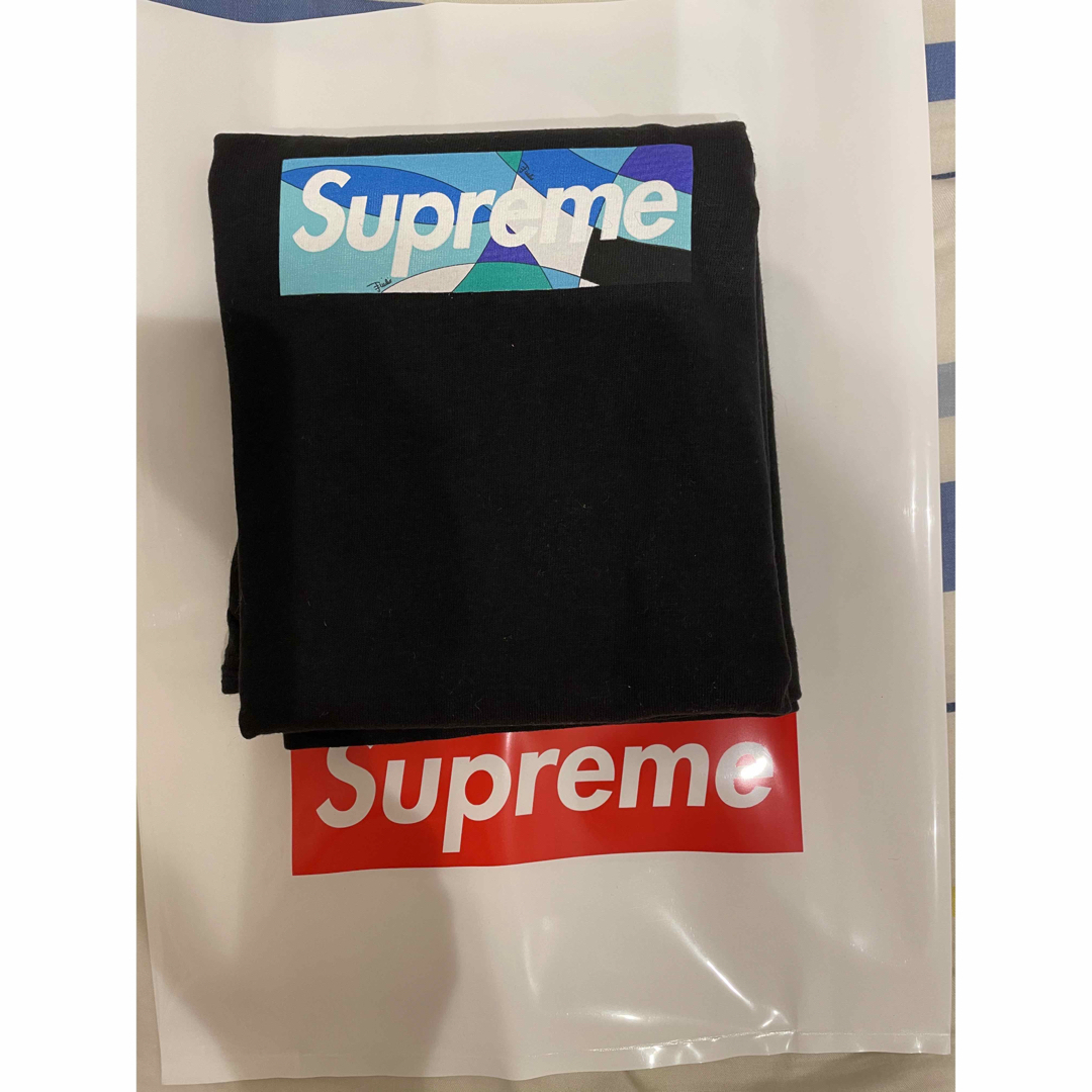 Supreme Emilio Pucci Box Logo Tee 黒青M