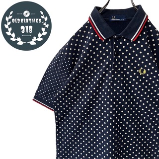 フレッドペリー(FRED PERRY)の【FRED PERRY】フレッドペリー ポロシャツ リブライン ドット柄 日本製(ポロシャツ)