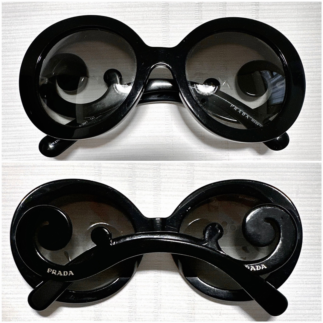 PRADA(プラダ)のPRADA プラダ　ミニバロック　サングラス　アイウェア　眼鏡　メガネ　ラウンド レディースのファッション小物(サングラス/メガネ)の商品写真