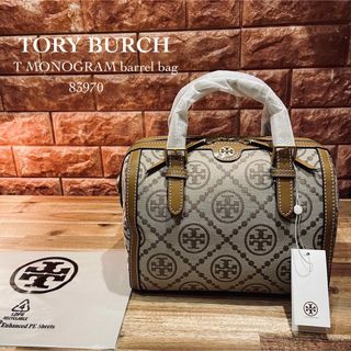 最安値挑戦】 Tモノグラム BURCH 【新品未使用!】TORY バレルバッグ