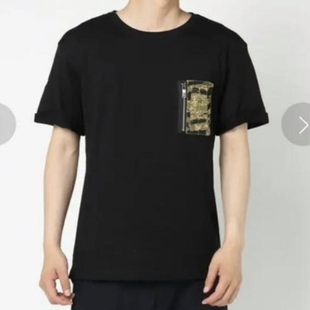  【新品未試着】MICHEL KLEIN メンズ カモフラポケット ビッグT メンズのトップス(Tシャツ/カットソー(半袖/袖なし))の商品写真