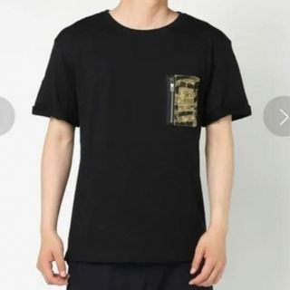  【新品未試着】MICHEL KLEIN メンズ カモフラポケット ビッグT(Tシャツ/カットソー(半袖/袖なし))