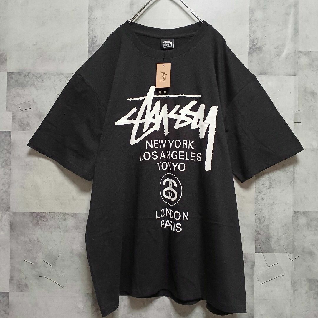 ✨新品✨ STUSSY World Tour Tee メンズTシャツ XL