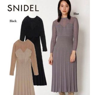 スナイデル(SNIDEL)のSNIDEL コルセットデザインニットワンピース(ロングワンピース/マキシワンピース)