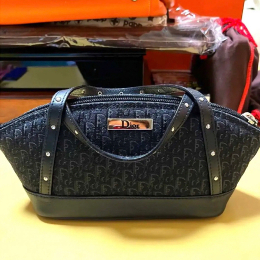 ????新品未使用????Christian Dior????ミニハンドバッグ????トロッター柄????