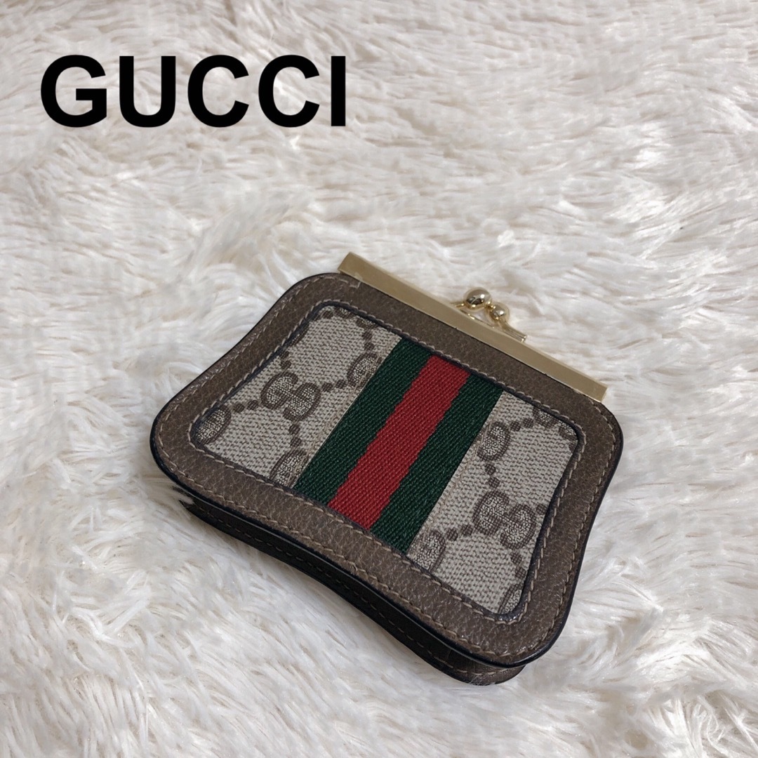 Gucci - GUCCI がま口 コインケース 小銭入れ ミニ財布 シェリーライン