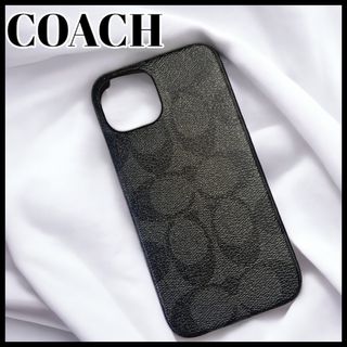 コーチ(COACH)の【COACH】iPhone14スマホケース シグネチャー コーティングキャンバス(iPhoneケース)