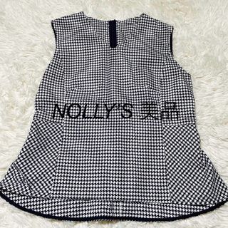 ノーリーズ(NOLLEY'S)のお値下げ♫美品【ノーリーズ　カットソー　ブラウス　千鳥格子】(カットソー(半袖/袖なし))