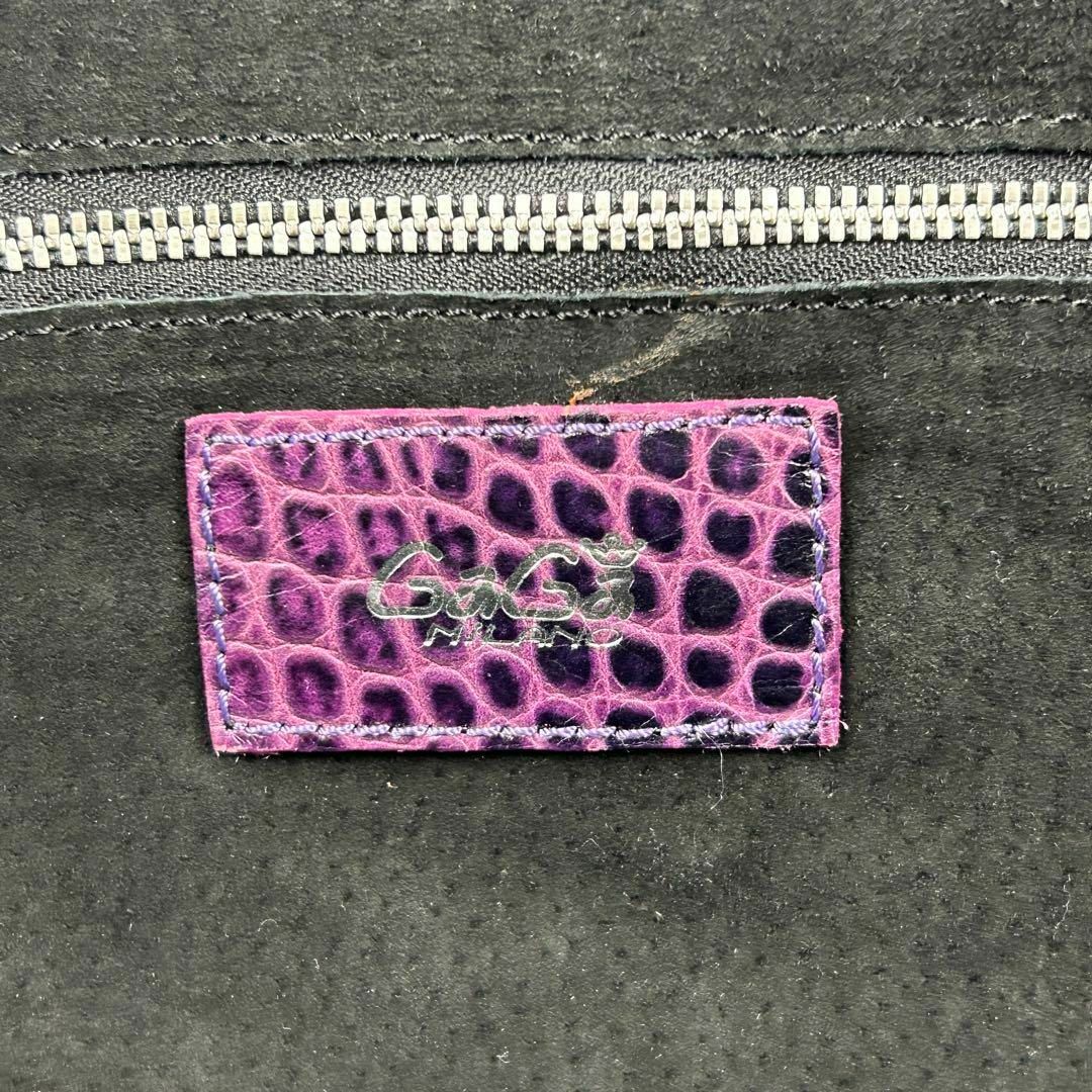 GaGa MILANO - GAGA MILAMO ガガミラノ クロコ 型押し ビジネスバッグ