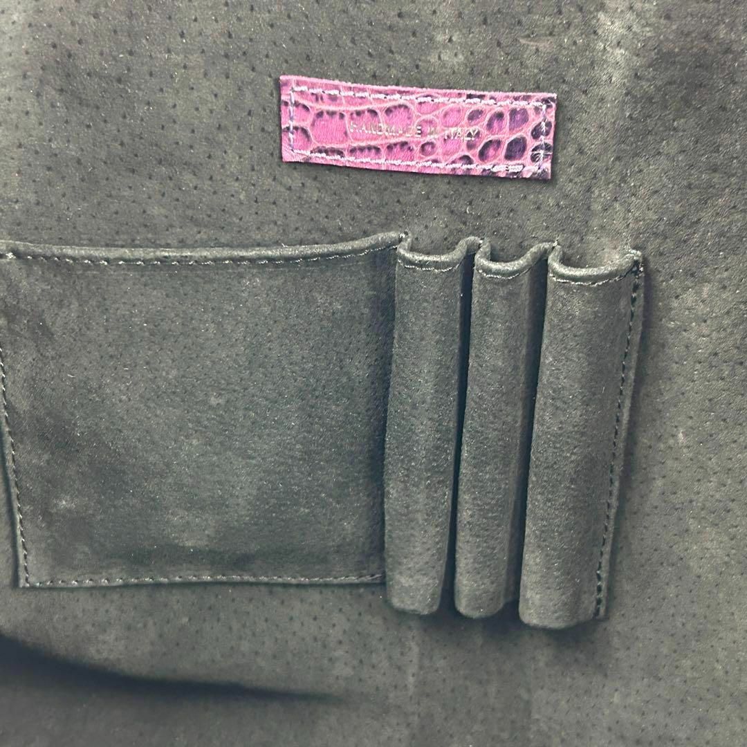 GaGa MILANO - GAGA MILAMO ガガミラノ クロコ 型押し ビジネスバッグ